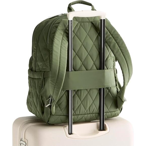 Vera Bradley 28-Liter Bancroft Backpack Bronze Green main image 9